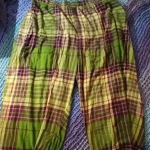 Lucy & Yak Organic Cotton Plaid Trousers
